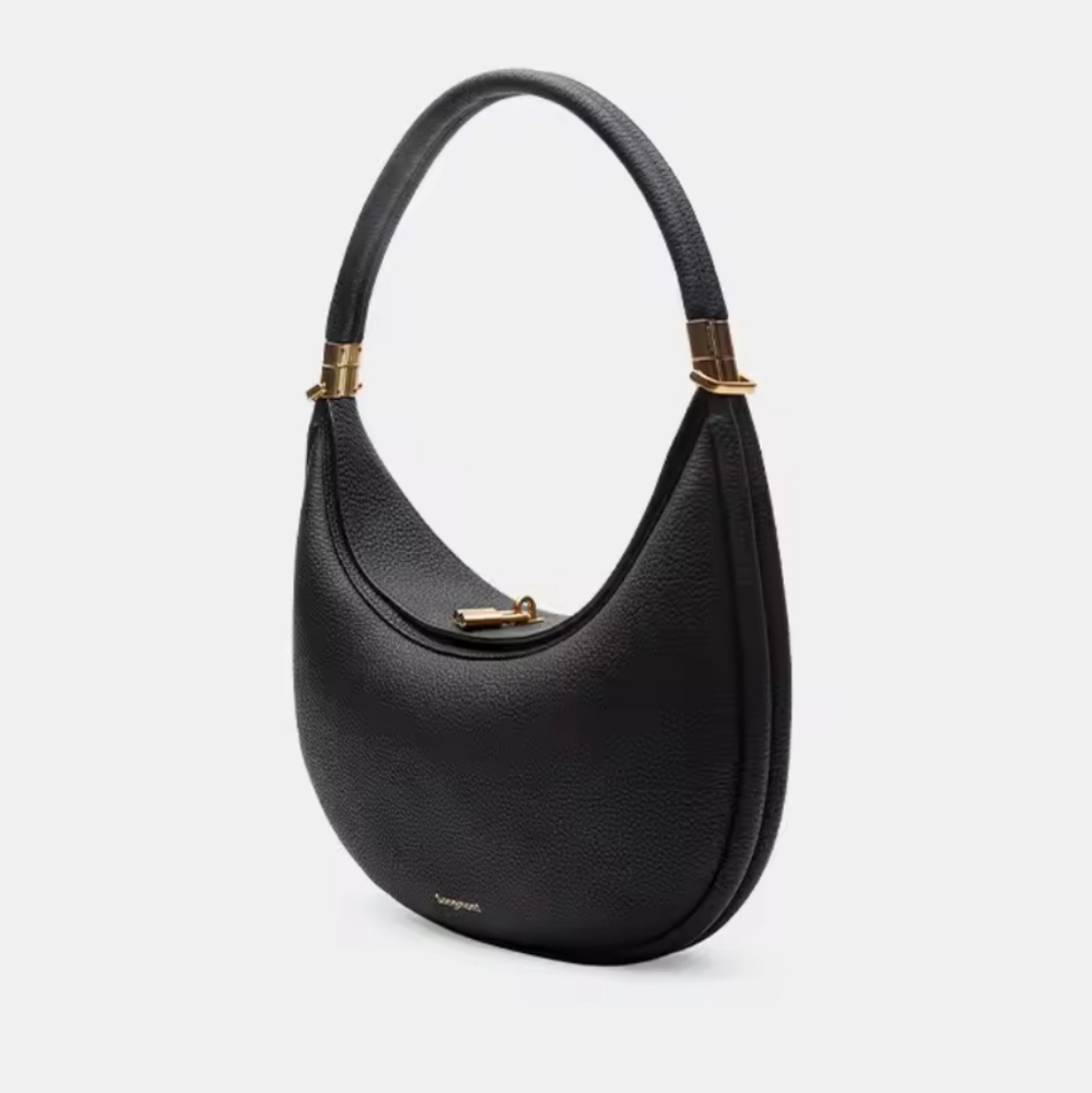 Black and Gold Hobo Bag l Sleek Design